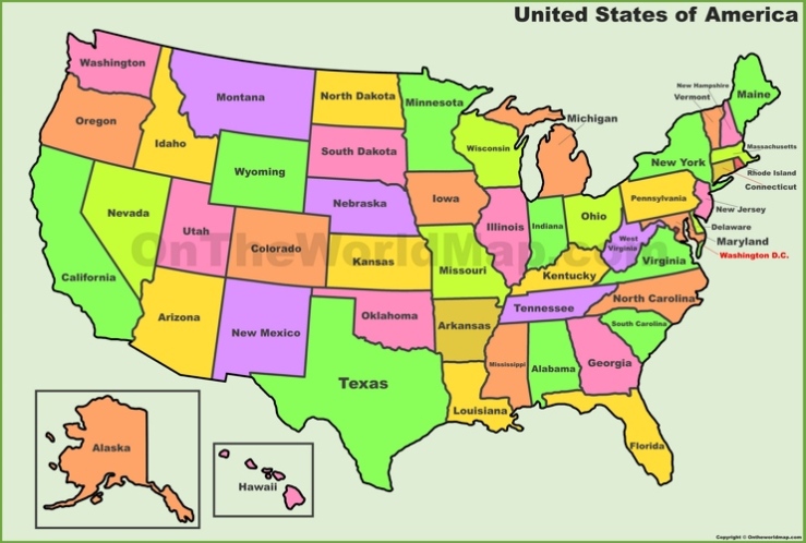 Eagles - USA States Map